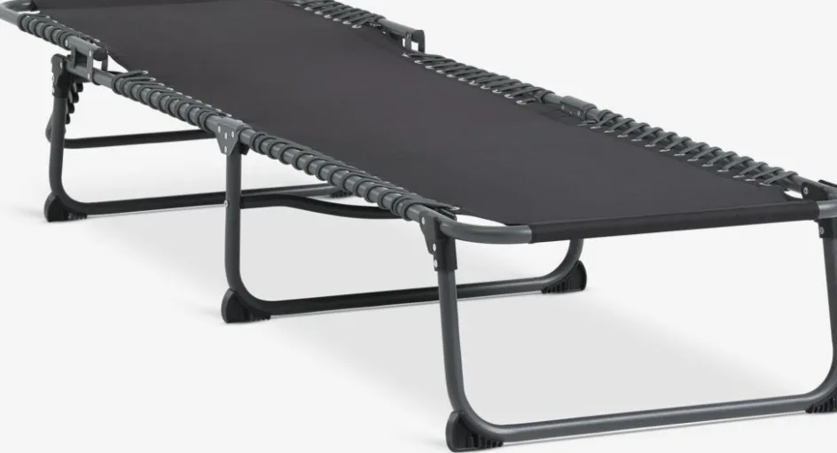 Online HALDENTumbona HALDEN A60xL189 negro Muebles De Jardín|Tumbonas