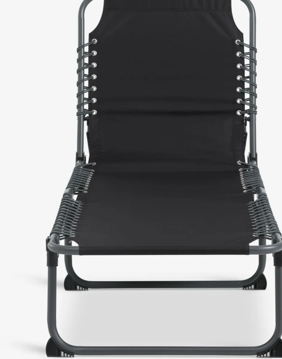 Online HALDENTumbona HALDEN A60xL189 negro Muebles De Jardín|Tumbonas