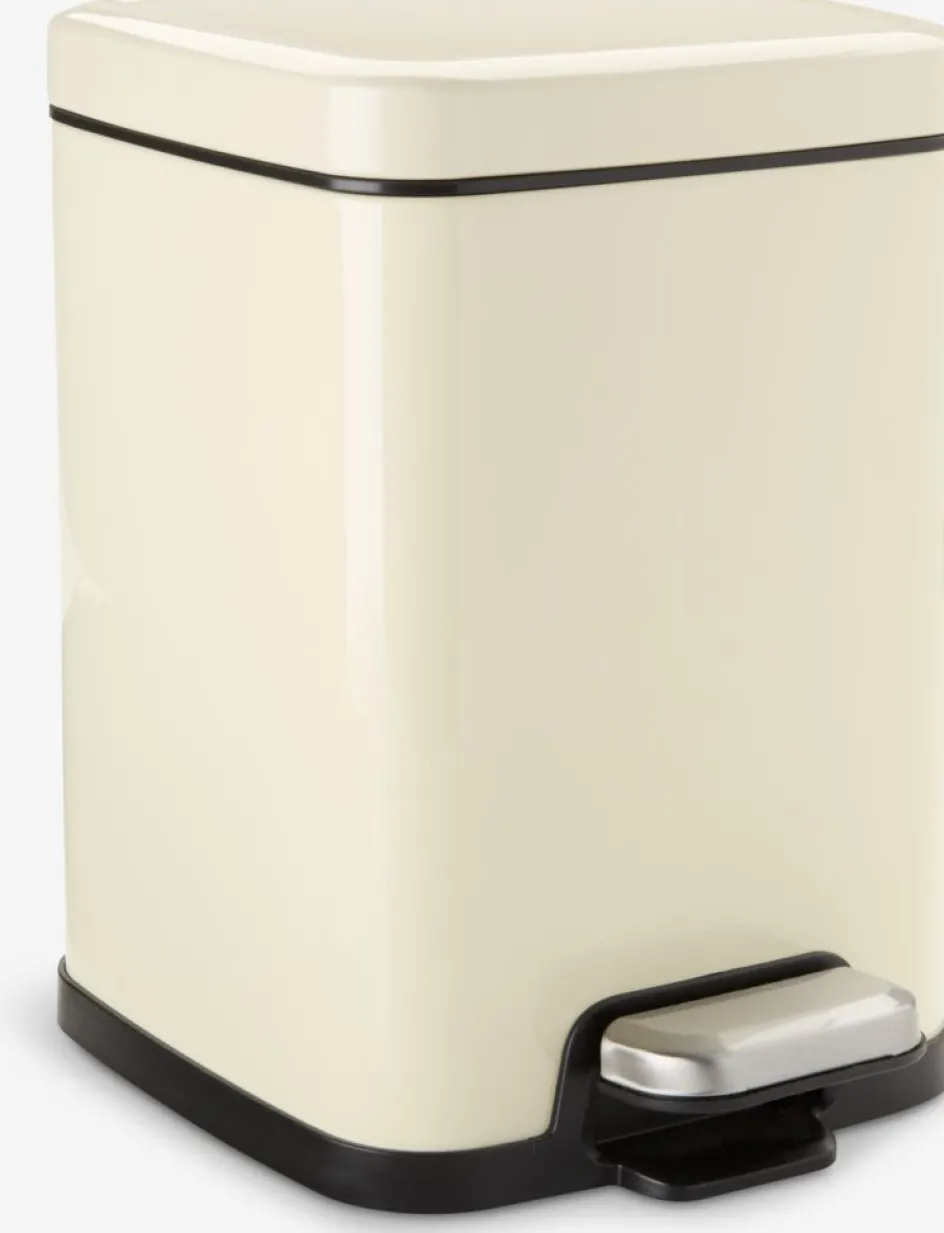 Discount HALLENCubo con pedal HALLEN 5L con cierre suave color crema Cubos De Baño|Cuidado Personal