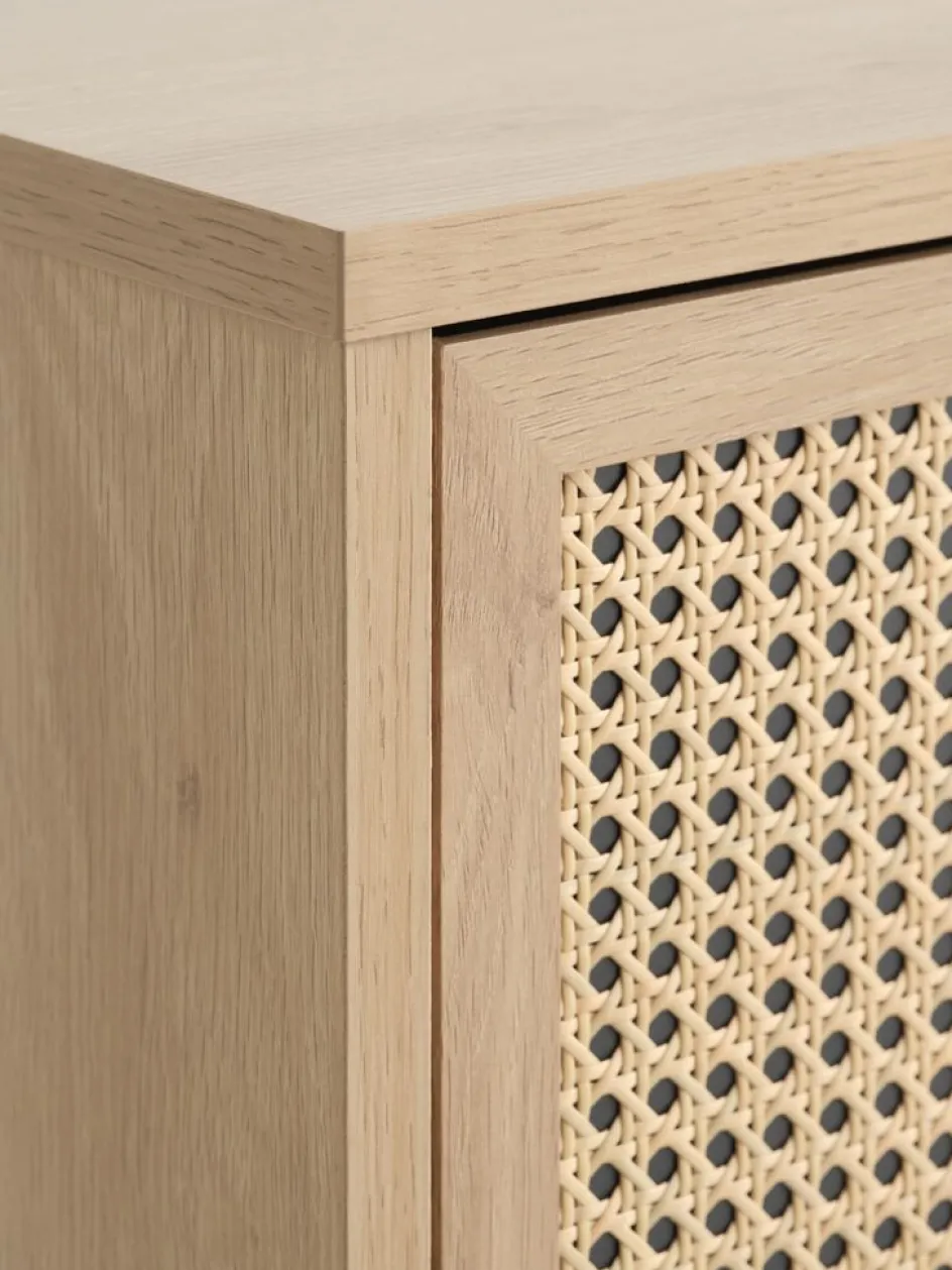 Outlet HALMSTADZapatero HALMSTAD 3 compartimentos color roble cálido Zapateros|Zapateros
