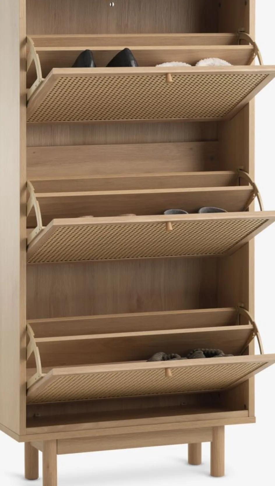 Outlet HALMSTADZapatero HALMSTAD 3 compartimentos color roble cálido Zapateros|Zapateros