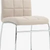 Hot HAMMELSilla de comedor HAMMEL tela beis/cromo Sillas De Comedor