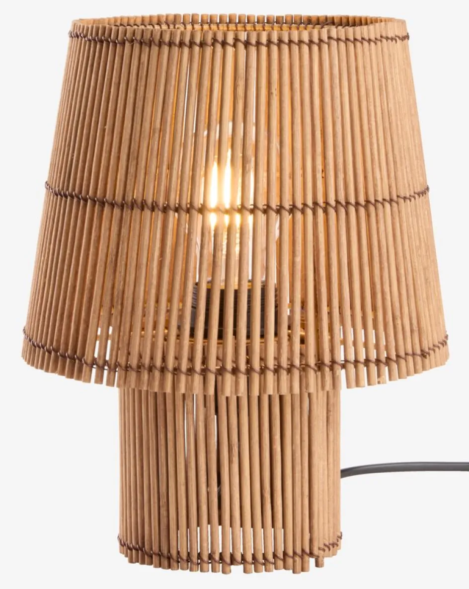 Clearance HANNIBALLámpara de mesa HANNIBAL Ø19xA25cm bambú Lámparas