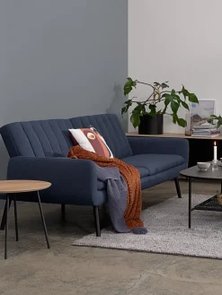Online HARNDRUPSofá cama HARNDRUP tela azul oscuro Sofás Cama|Sofás Cama