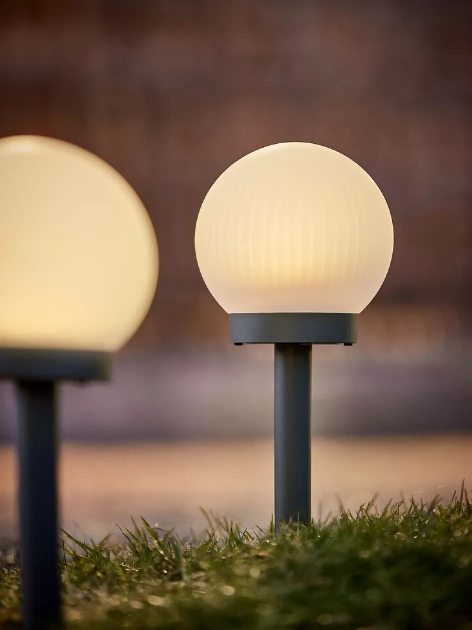 Discount HAUKUGLELámpara solar HAUKUGLE Ø13xA37cm blanco Iluminación Solar