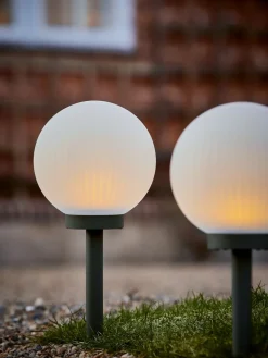 Clearance HAUKUGLELámpara solar HAUKUGLE Ø18xA46cm blanco Iluminación Solar