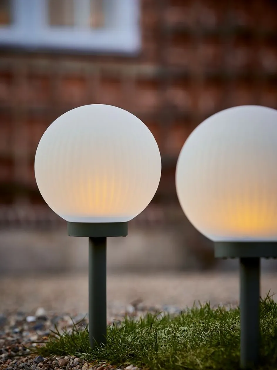 Clearance HAUKUGLELámpara solar HAUKUGLE Ø18xA46cm blanco Iluminación Solar