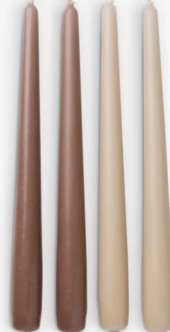 Discount HEINOVela HEINO A25cm beis/marrón 4 unidades Velas Y Servilletas|Velas Y Servilletas