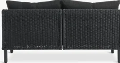 Hot HELAGS + VOSSConjunto jardín HELAGS + VOSS 2 plazas negro Conjuntos Mesa Y Sillas De Jardín|Muebles De Jardín