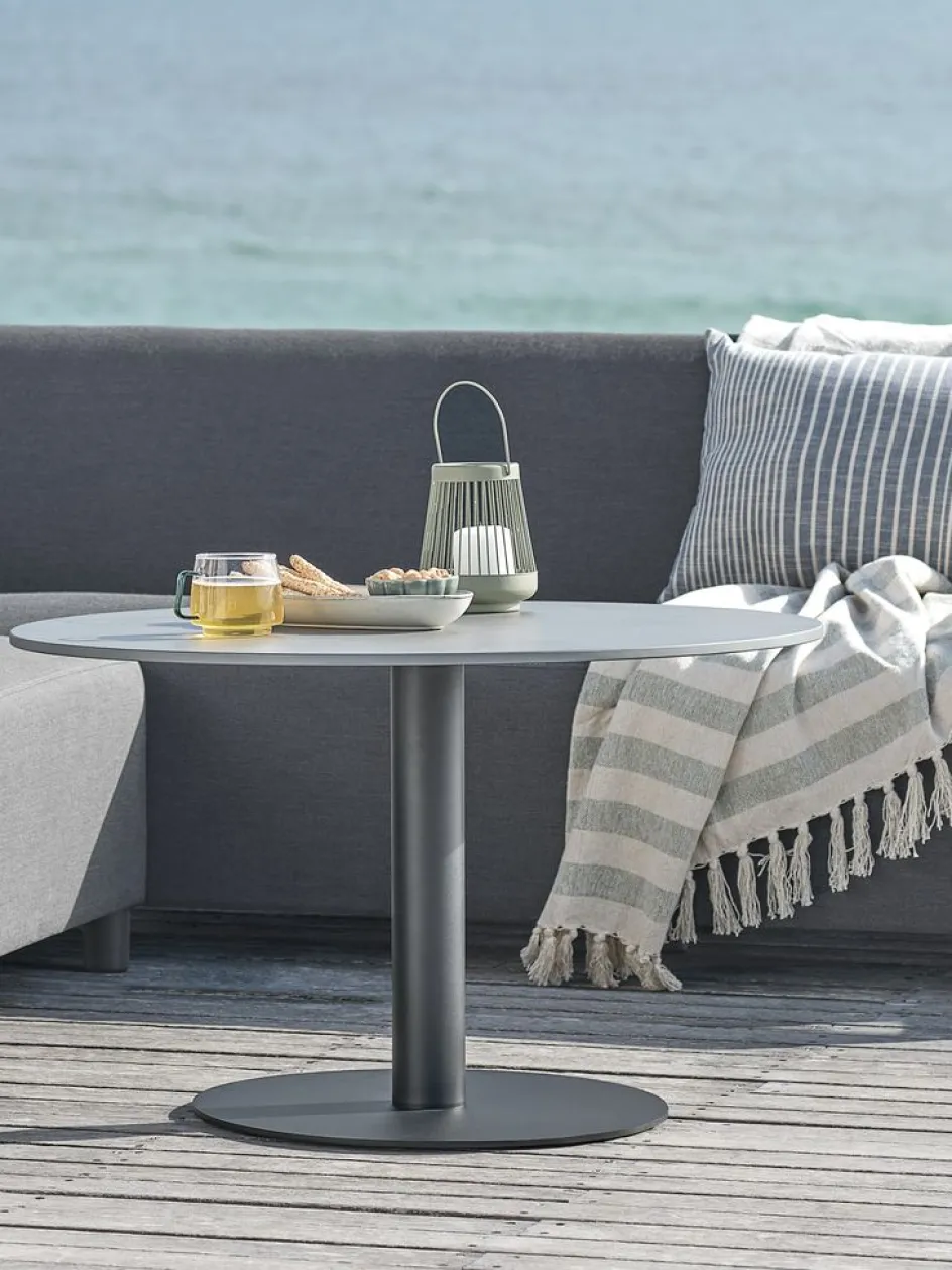 Best HELAGSMesa auxiliar HELAGS Ø85xA50 negro Mesas De Jardín|Muebles De Jardín