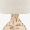 Sale HELMERLámpara de mesa HELMER Ø17xA32cm natural Lámparas