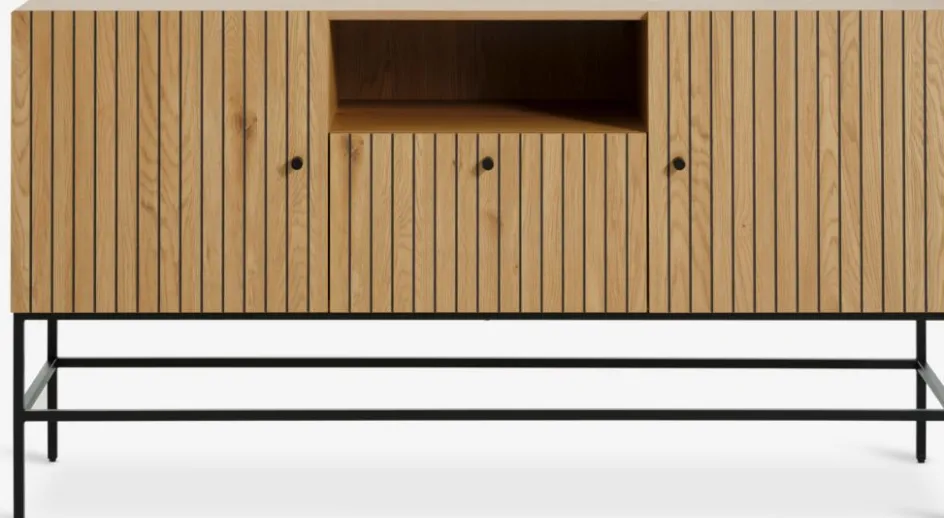 Clearance HEMDRUPAparador HEMDRUP 2 puertas 1 cajón color roble cálido Aparadores|Aparadores