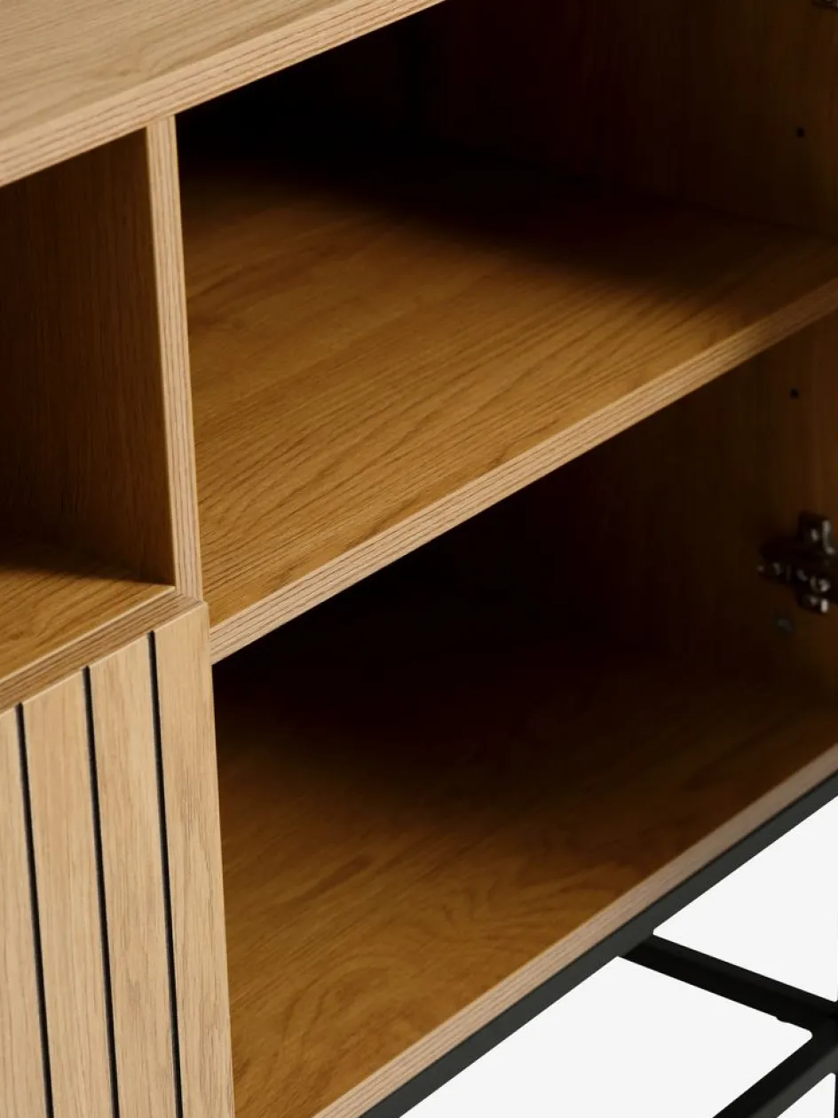 Clearance HEMDRUPAparador HEMDRUP 2 puertas 1 cajón color roble cálido Aparadores|Aparadores