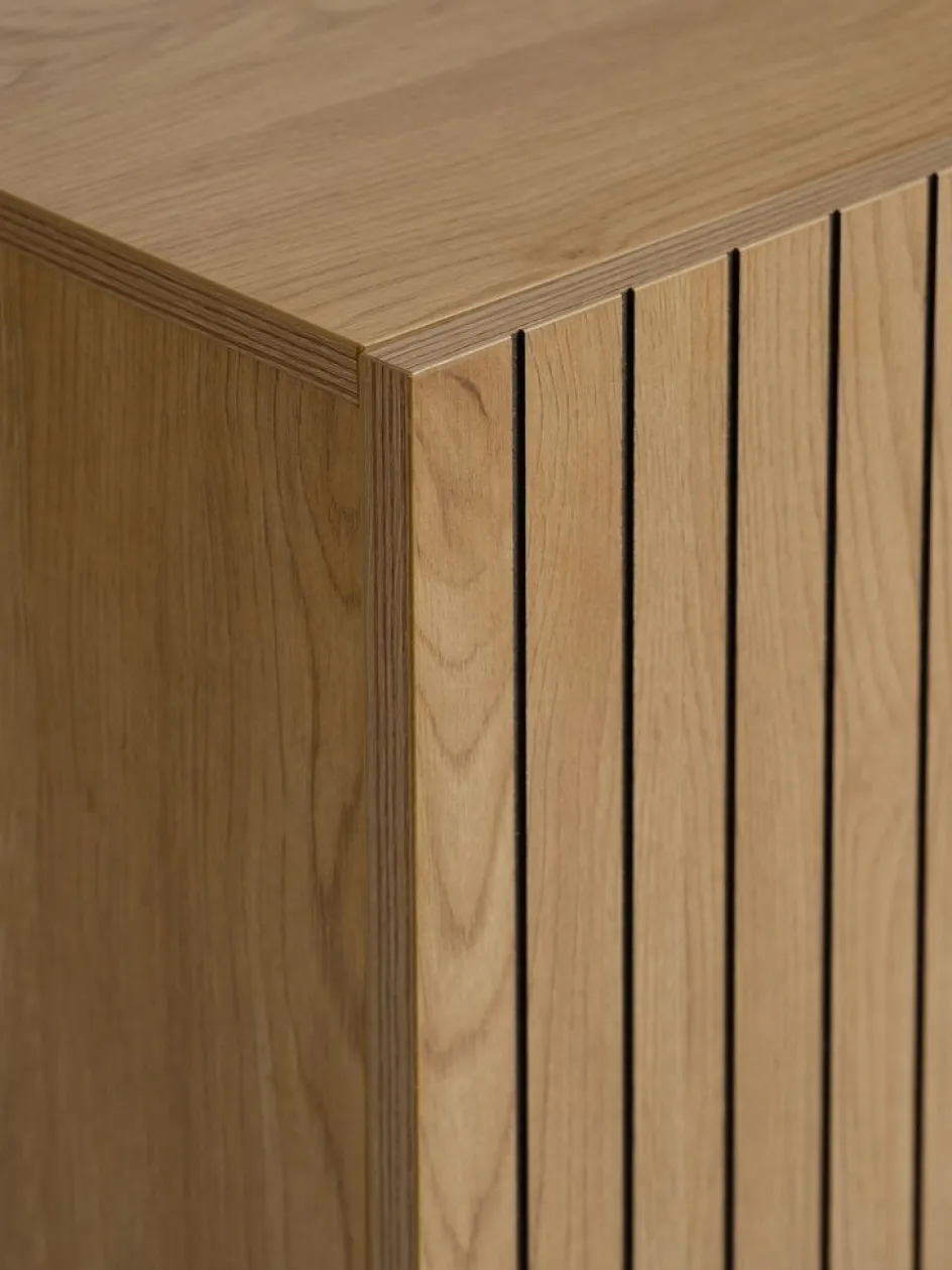 Clearance HEMDRUPAparador HEMDRUP 2 puertas 1 cajón color roble cálido Aparadores|Aparadores