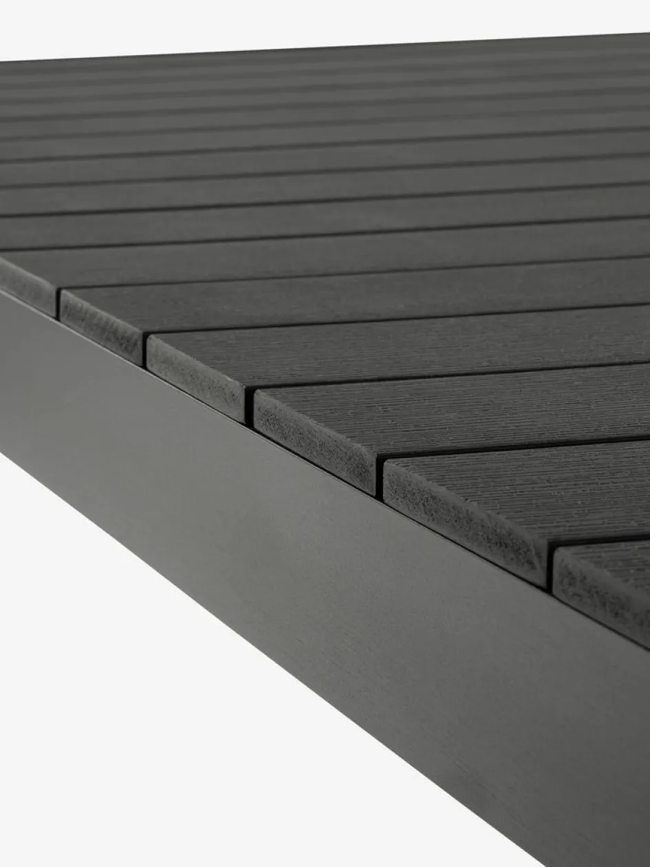New HESTEHAVEMesa de jardín HESTEHAVE A95xL205/275 negro Mesas De Jardín