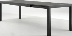 New HESTEHAVEMesa de jardín HESTEHAVE A95xL205/275 negro Mesas De Jardín