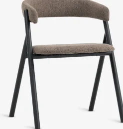 Online HINDEVADSilla de comedor HINDEVAD tela marrón claro/negro Sillas De Comedor
