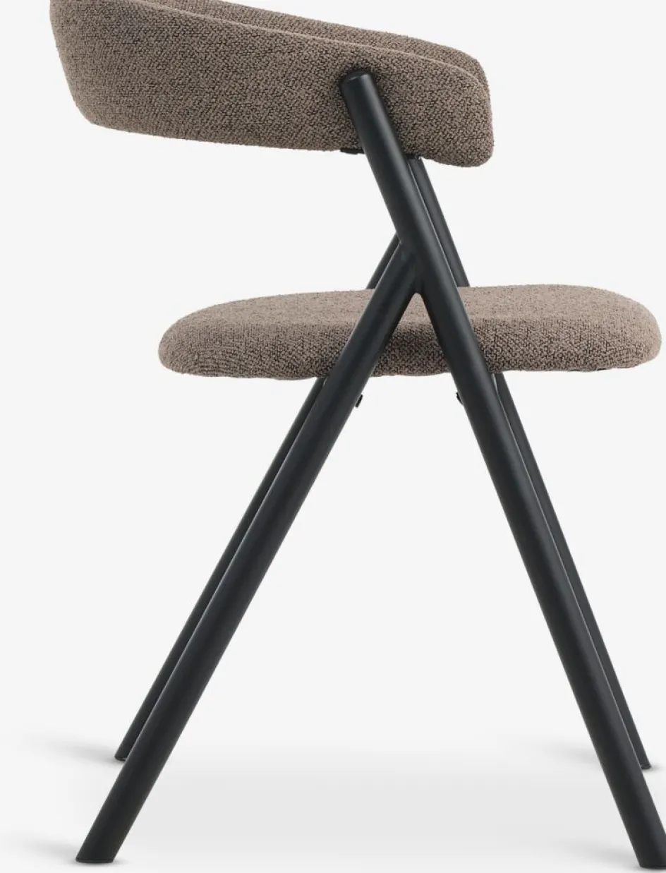 Online HINDEVADSilla de comedor HINDEVAD tela marrón claro/negro Sillas De Comedor