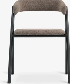 Online HINDEVADSilla de comedor HINDEVAD tela marrón claro/negro Sillas De Comedor