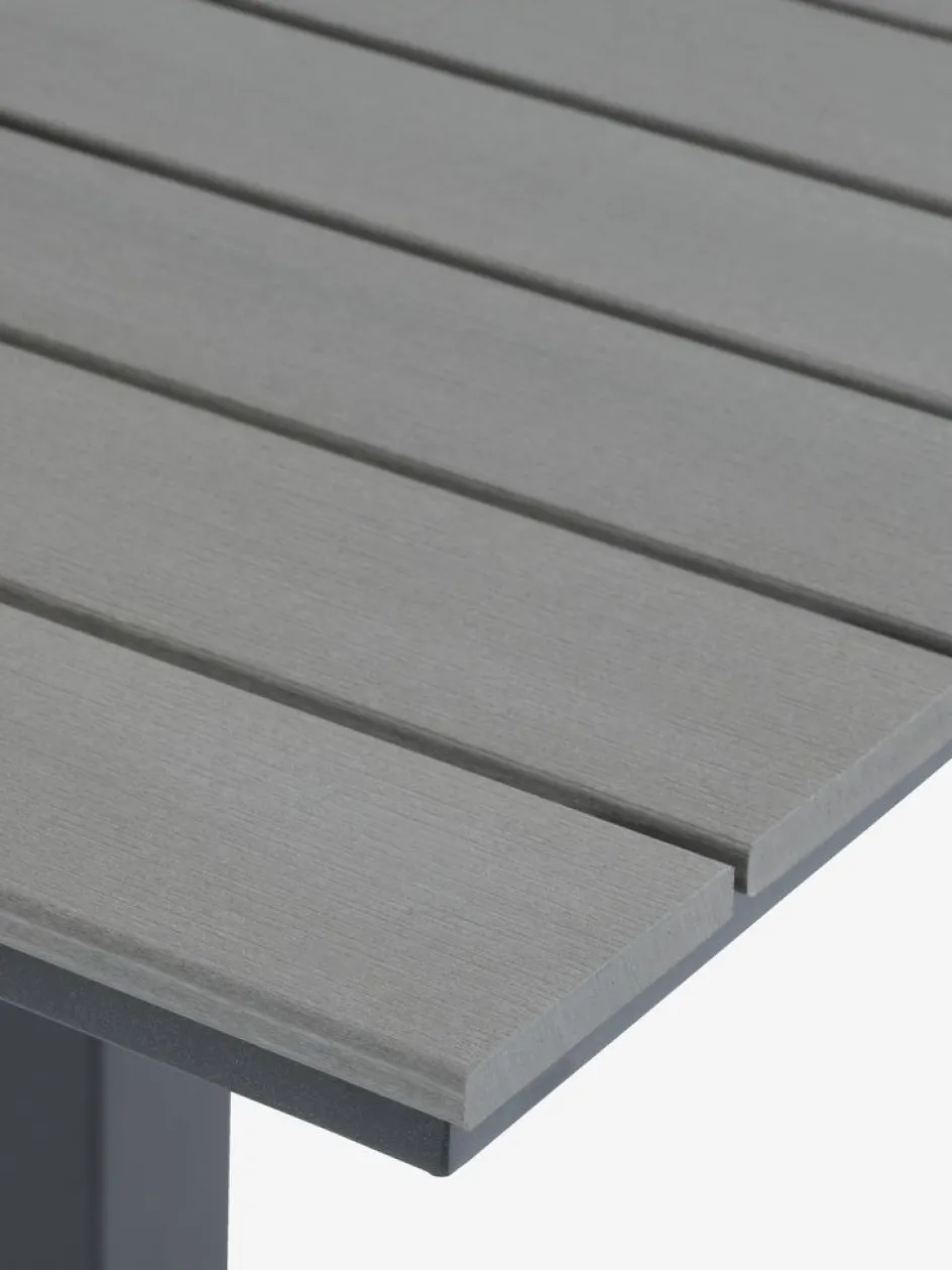 New HOBRO + ILDERHUSEMesa HOBRO L70 + 2 sillas ILDERHUSE negro Conjuntos Mesa Y Sillas De Jardín