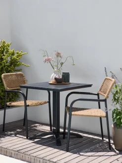 New HOBRO + ORKANGERMesa HOBRO L70 + 2 sillas ORKANGER natural Conjuntos Mesa Y Sillas De Jardín