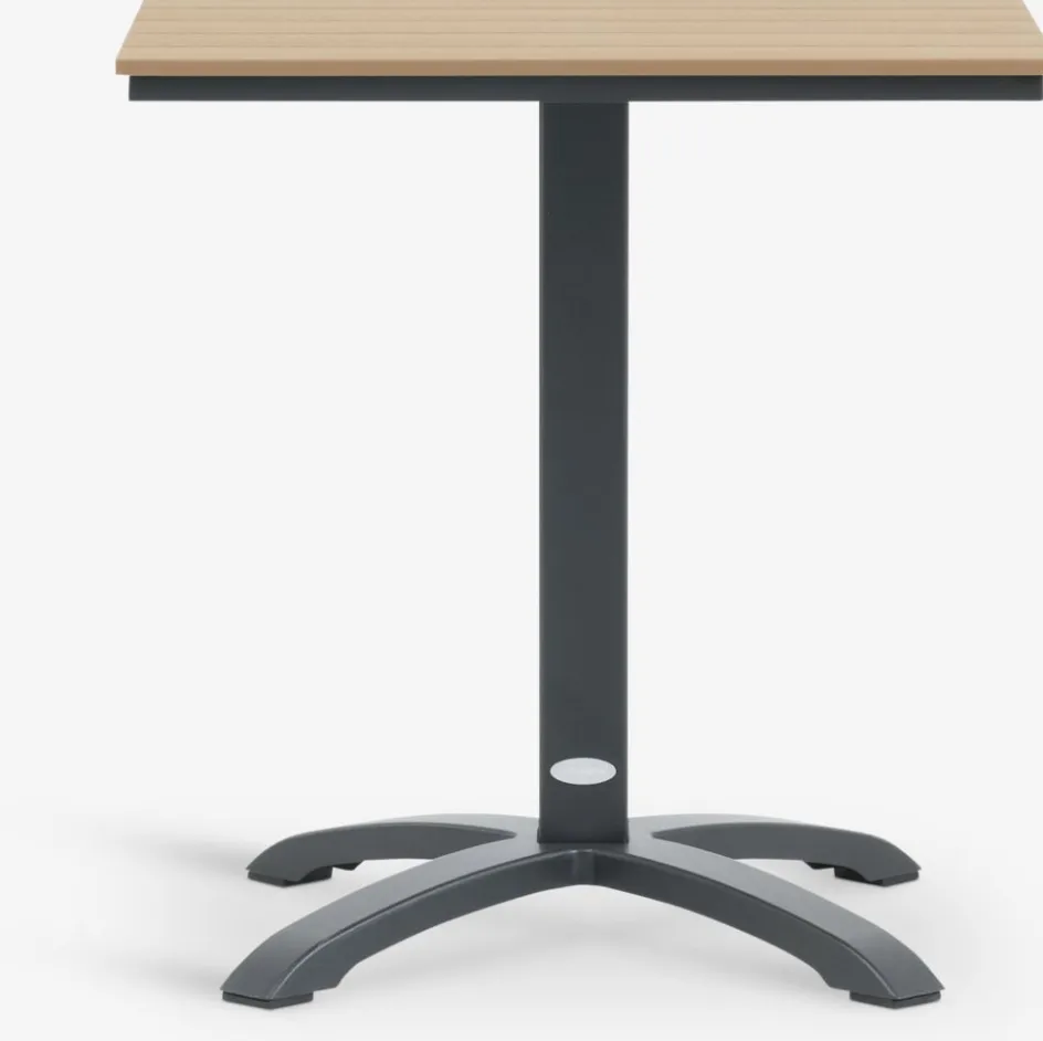 HOBRO + TAGMARKMesa HOBRO L70 + 2 sillas TAGMARK negro Conjuntos Mesa Y Sillas De Jardín