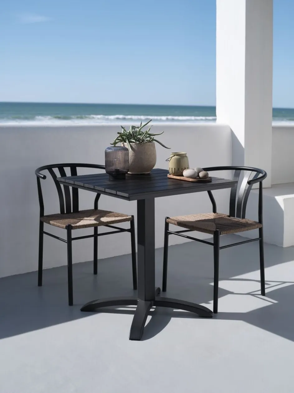Outlet HOBRO + TAGMARKMesa HOBRO L70 + 2 sillas TAGMARK Conjuntos Mesa Y Sillas De Jardín