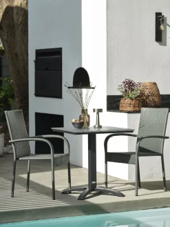 New HOBROMesa de balcón HOBRO A70xL70 Mesas De Jardín