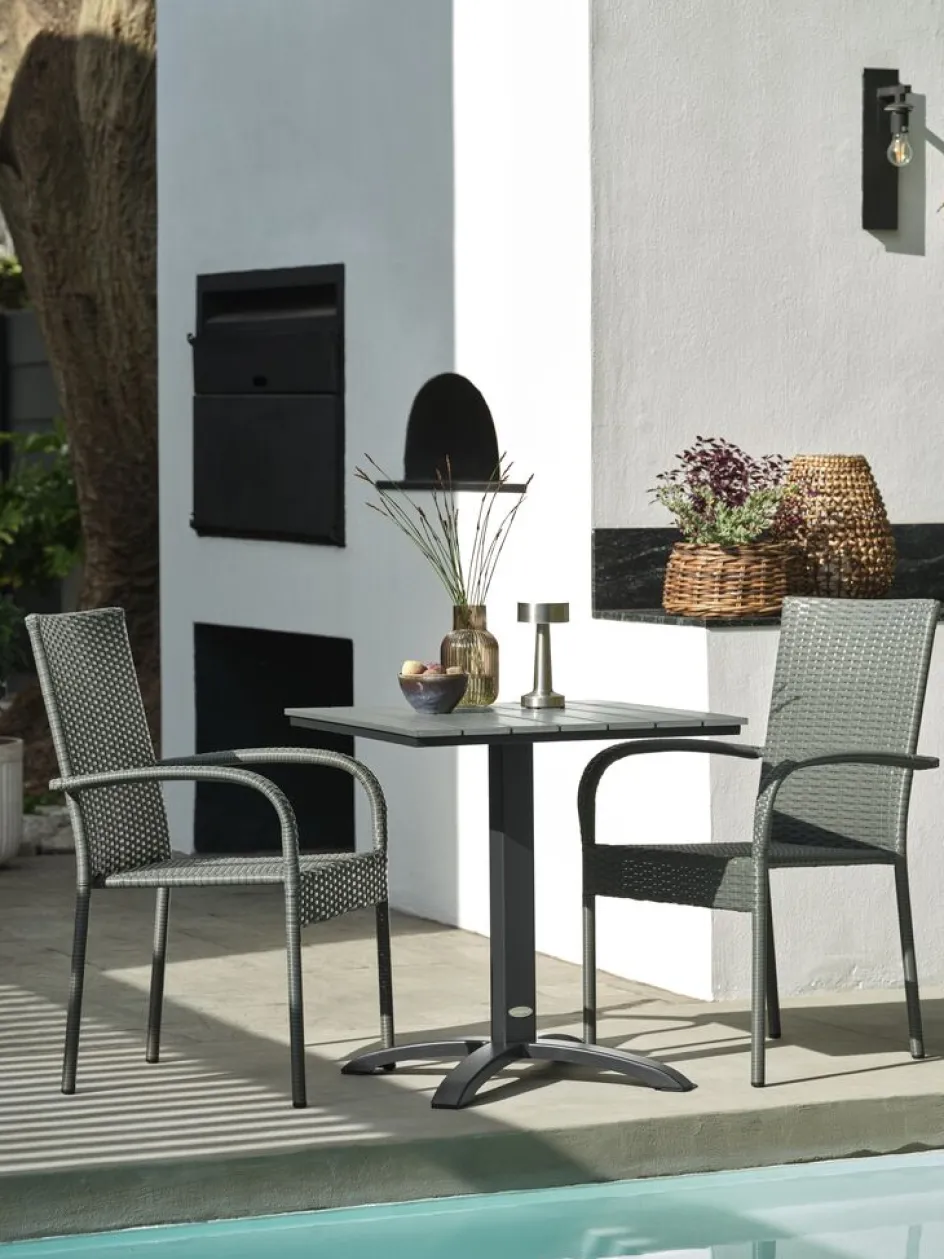 New HOBROMesa de balcón HOBRO A70xL70 Mesas De Jardín