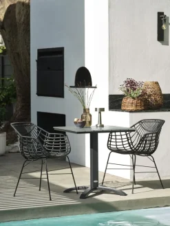 New HOBROMesa de balcón HOBRO A70xL70 Mesas De Jardín
