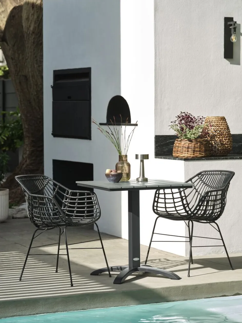 New HOBROMesa de balcón HOBRO A70xL70 Mesas De Jardín