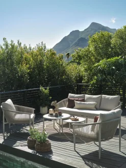 Sale HOLMESTRANDConjunto muebles jardín HOLMESTRAND 5 plazas beis Conjuntos Mesa Y Sillas De Jardín|Muebles De Jardín