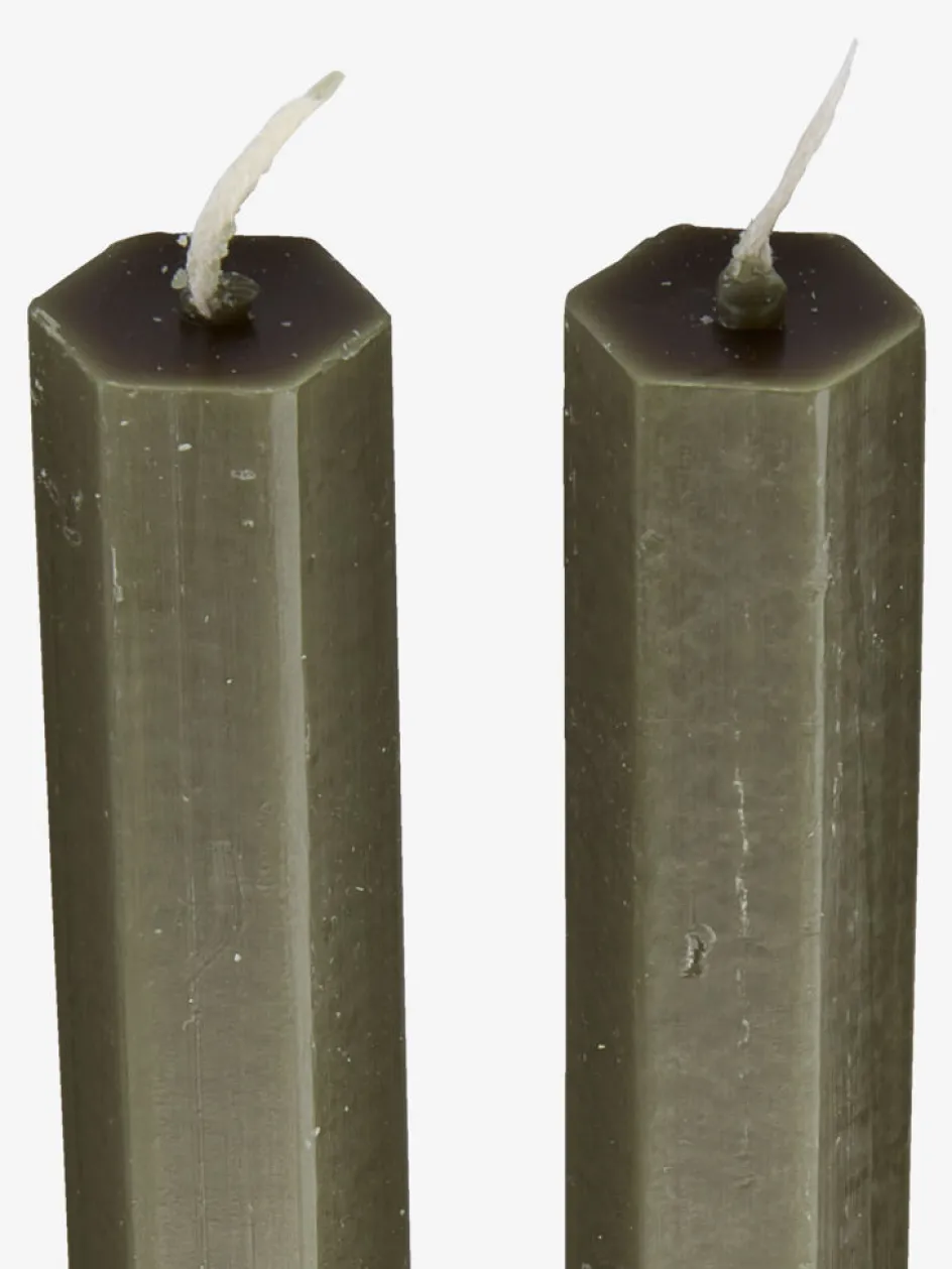 New HOLMEVelas para candelabro HOLME A20cm oliva 4 unidades Velas Y Servilletas|Velas Y Servilletas
