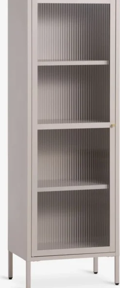 Online HOPTRUPVitrina HOPTRUP 1 puerta beis Vitrinas|Vitrinas