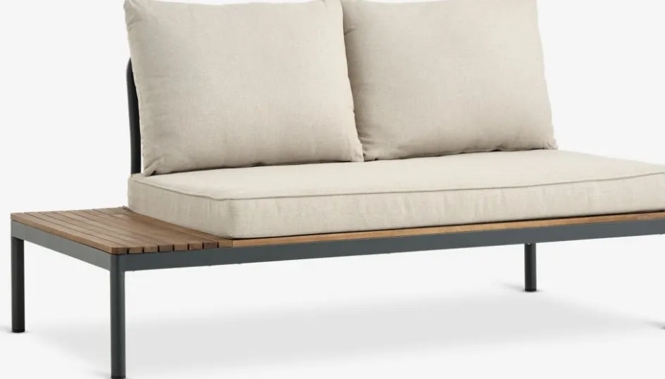 Online HOUConjunto jardín HOU con chaise longue 3 plazas madera dura Conjuntos Mesa Y Sillas De Jardín|Muebles De Jardín