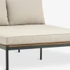 Clearance HOUMódulo de jardín HOU chaise longue 2 plazas madera dura Muebles De Jardín