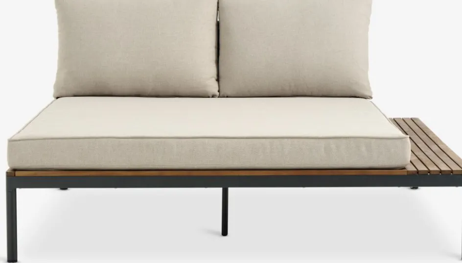 Clearance HOUMódulo de jardín HOU chaise longue 2 plazas madera dura Muebles De Jardín
