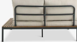 Clearance HOUMódulo de jardín HOU chaise longue 2 plazas madera dura Muebles De Jardín