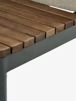 Hot HOUMódulo de jardín sofá HOU 2 plazas madera dura Muebles De Jardín