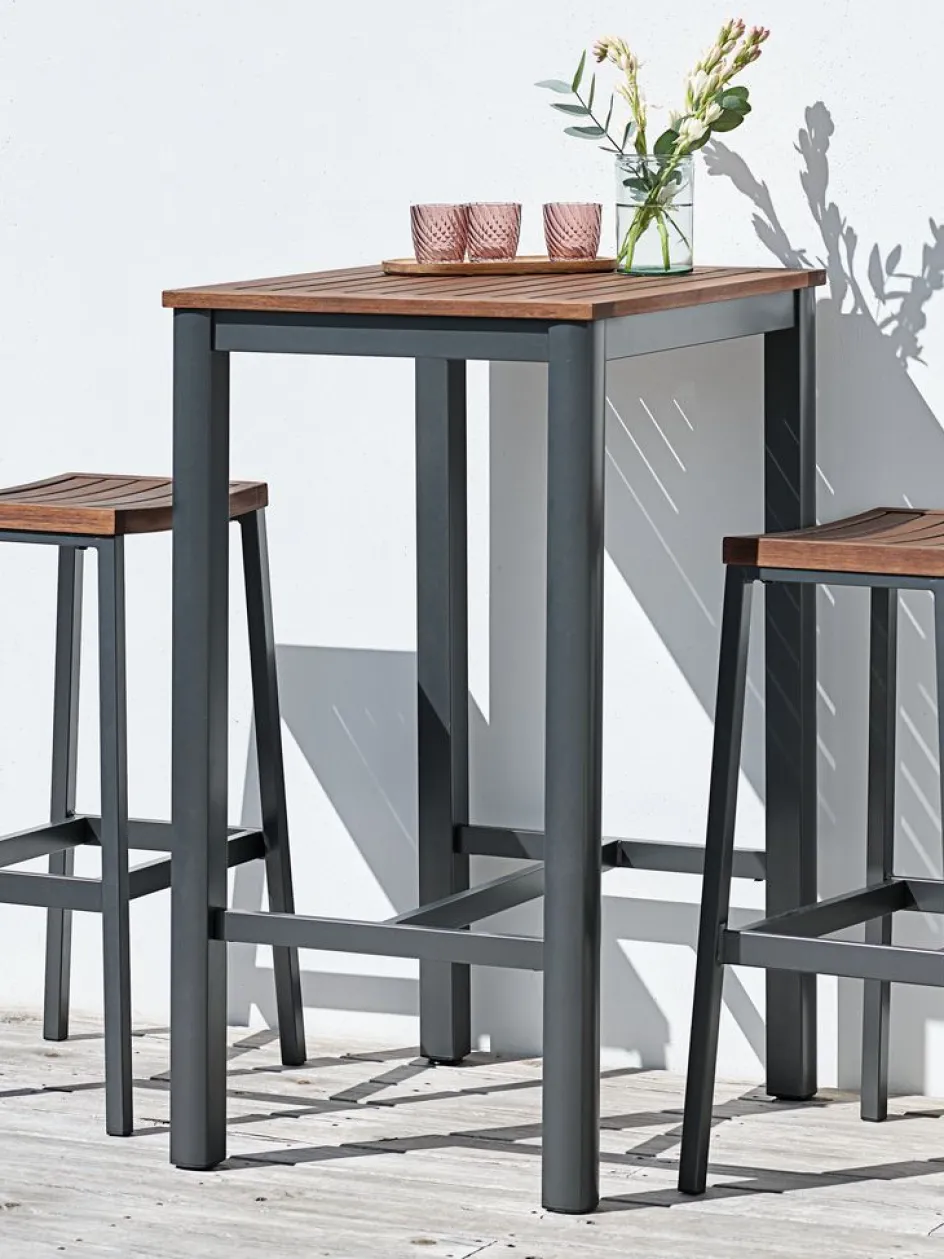 Hot HOVMARKENMesa de bar HOVMARKEN A55xL70 madera dura Mesas De Jardín