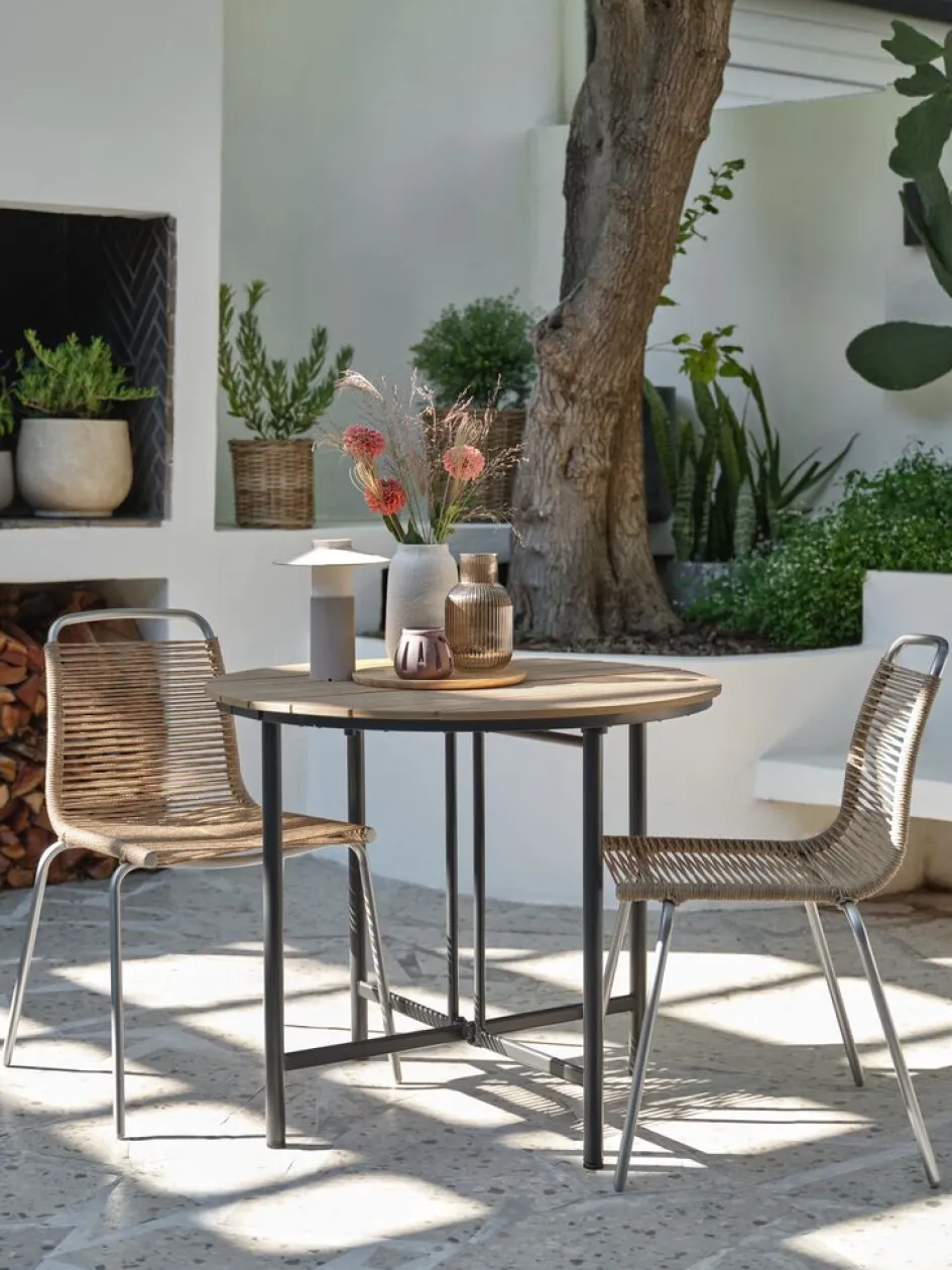 Sale HOVVIGMesa de jardín HOVVIG Ø90xL18/90 natural Mesas De Jardín