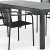 Discount HSTEHAVE + KRISTIANSTADMesa HESTEHAVE L205/275 negro + 4 sillas KRISTIANSTAD verde Conjuntos Mesa Y Sillas De Jardín
