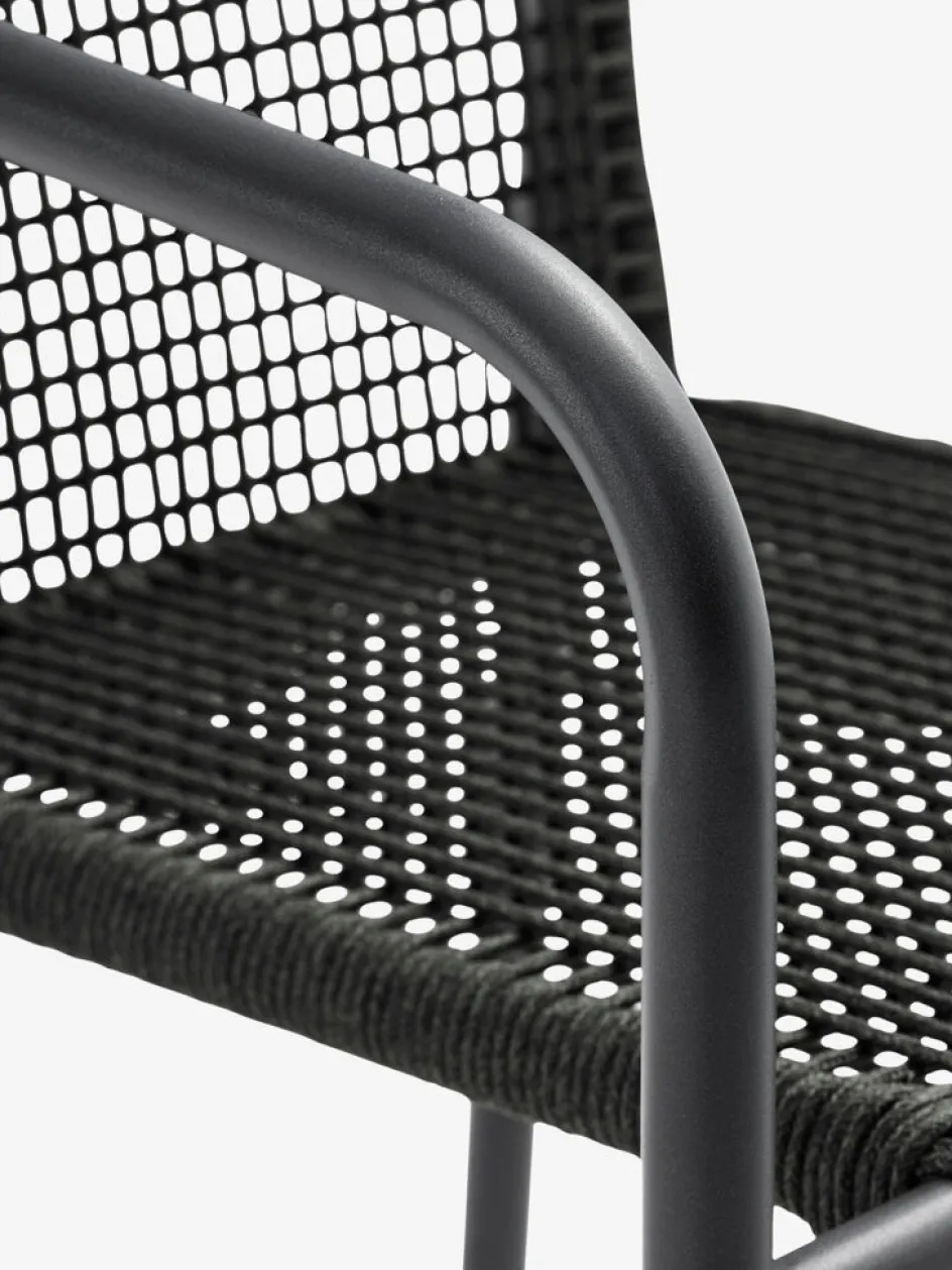 Discount HSTEHAVE + KRISTIANSTADMesa HESTEHAVE L205/275 negro + 4 sillas KRISTIANSTAD verde Conjuntos Mesa Y Sillas De Jardín