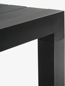 Discount HSTEHAVE + KRISTIANSTADMesa HESTEHAVE L205/275 negro + 4 sillas KRISTIANSTAD verde Conjuntos Mesa Y Sillas De Jardín