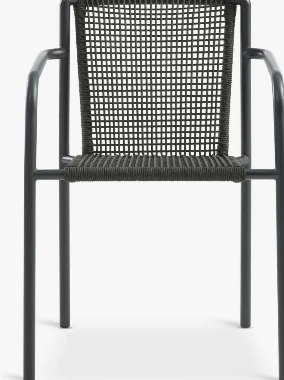 Discount HSTEHAVE + KRISTIANSTADMesa HESTEHAVE L205/275 negro + 4 sillas KRISTIANSTAD verde Conjuntos Mesa Y Sillas De Jardín