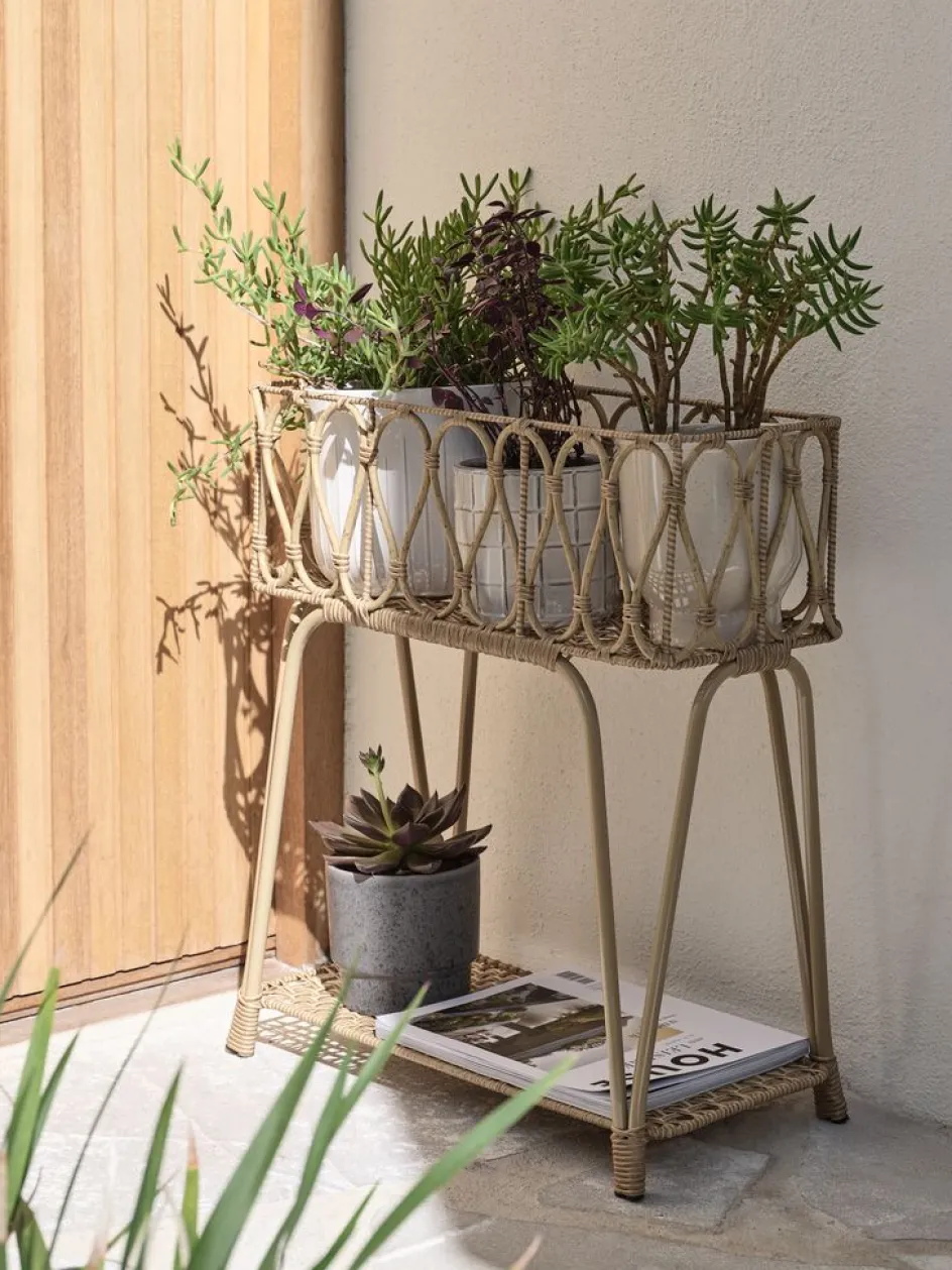 Discount HUMMERPedestal plantas de jardín HUMMER A25xL50xA60 natural Maceteros