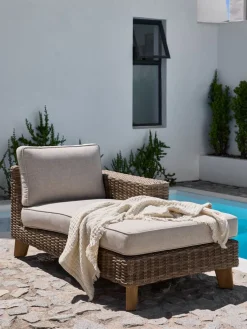 Sale HUSAATumbona HUSAA A88xL162 derecha natural Muebles De Jardín|Tumbonas