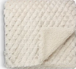 Clearance HVIDBLOMMEManta HVIDBLOMME 150x200 beis Mantas