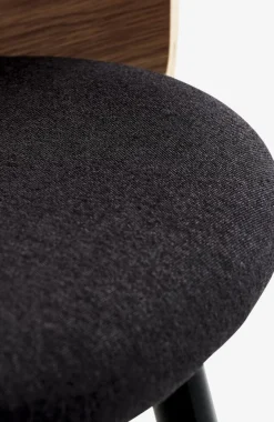 Online HVIDOVRESilla de comedor HVIDOVRE /tela negro Sillas De Comedor