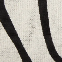 New HVITVEISCojín HVITVEIS 45x45 blanco crudo/negro Cojines